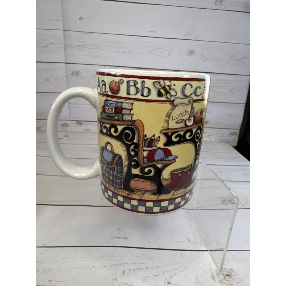 Lang Wise Susan Winget Teacher Mug All Checked Out ABC Coffee‎ Cup